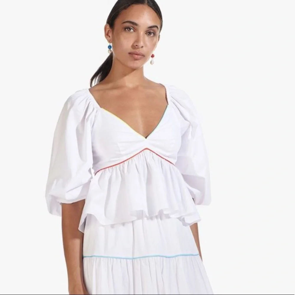 STAUD lightweight white